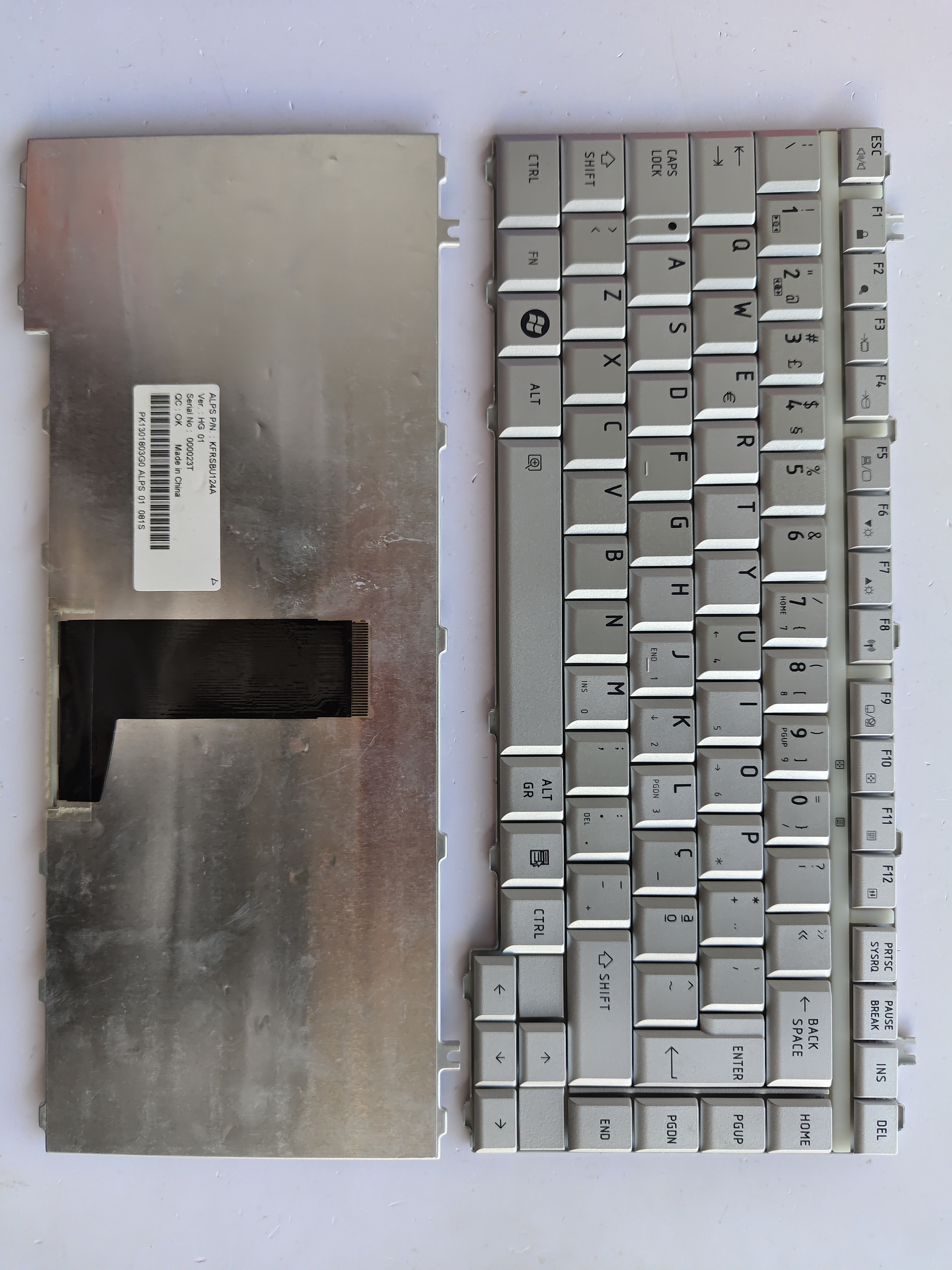 Picture of New Replacement Laptop Keyboard For TOSHIBA A200/A300/M200/M300 SILVER PO Layout